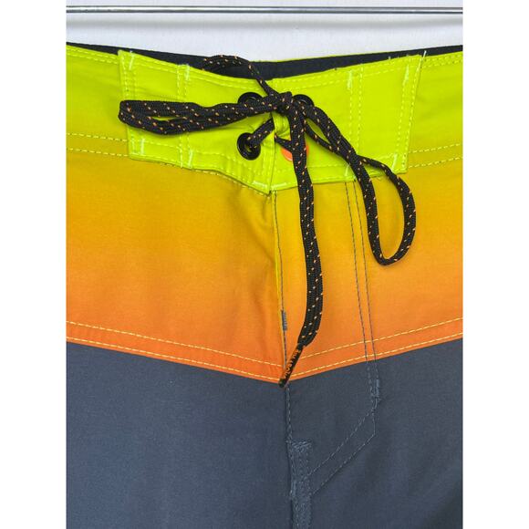 Billabong Platinum Mens 44 Blue/Yellow Color Block Board Shorts Swim Trunk - Picture 8 of 9